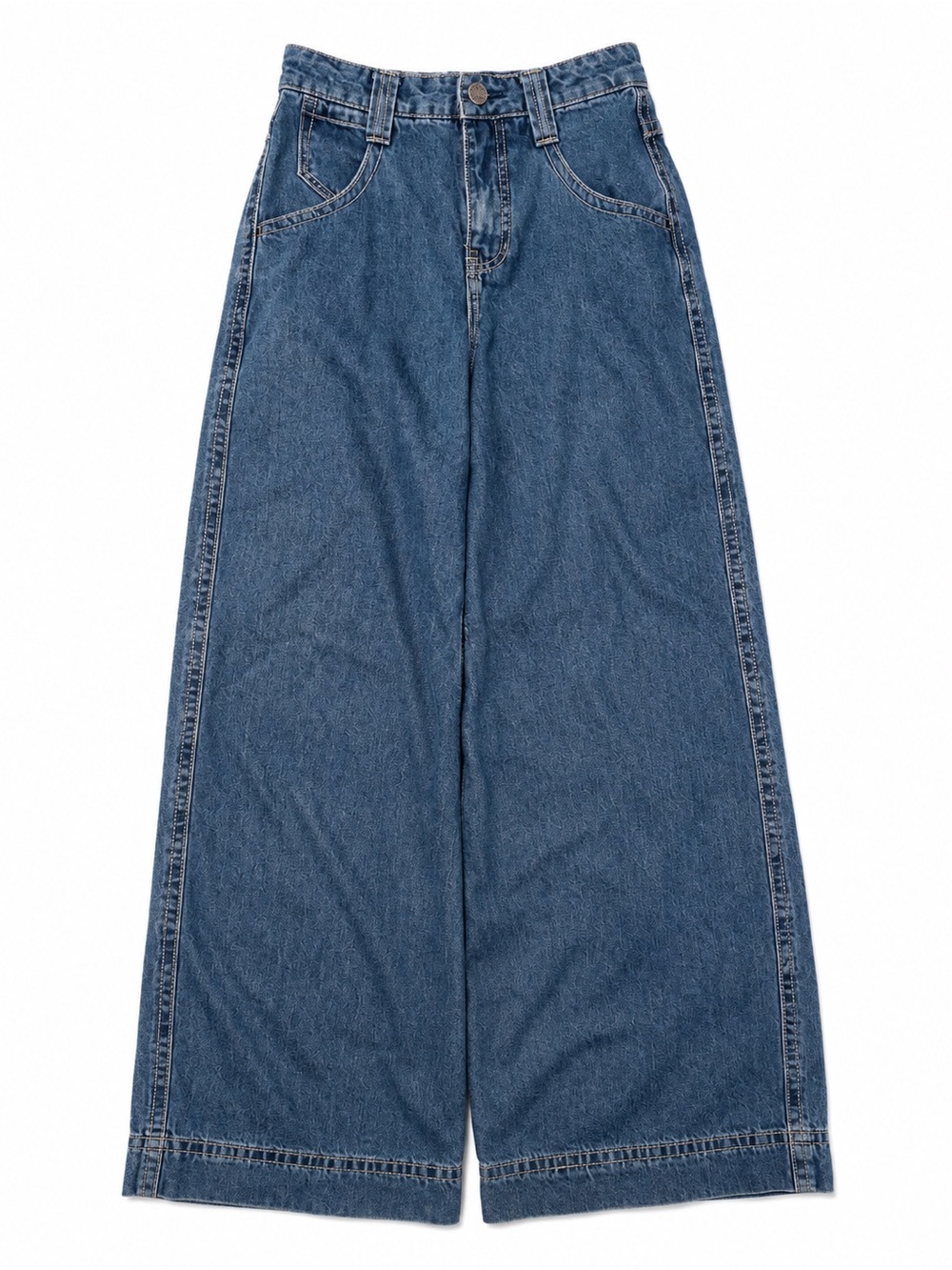 ALAB Y2K Wide Leg Baggy Jeans Size 0 Embroidered Skater Denim